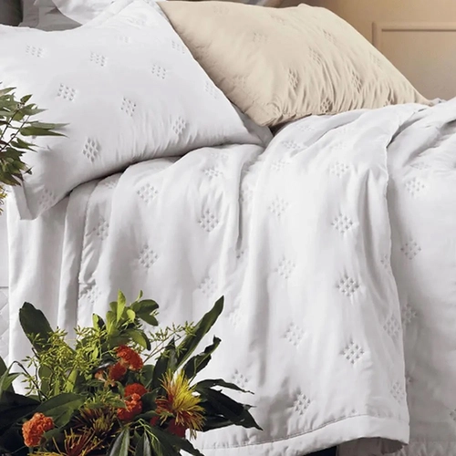 COLCHA DIAMOND ALTENBURG BRANCO SOLTEIRO BRANCO