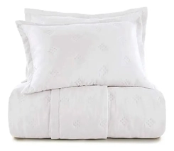 COLCHA DIAMOND ALTENBURG BRANCO SOLTEIRO BRANCO