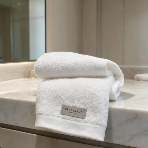 TOALHA ATENA TRUSSARDI BRANCO ROSTO