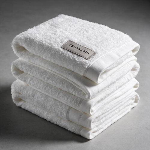 TOALHA ATENA TRUSSARDI BRANCO ROSTO BRANCO
