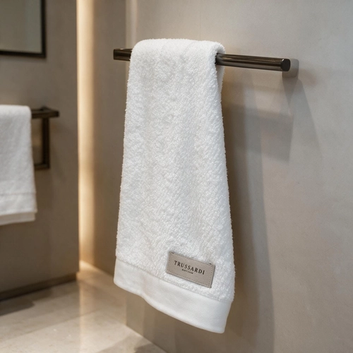 TOALHA ATENA TRUSSARDI BRANCO ROSTO