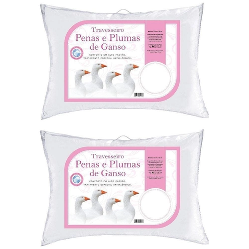 TRAVESSEIRO DECOPA 100% PLUMA DAUNE 50X70 -