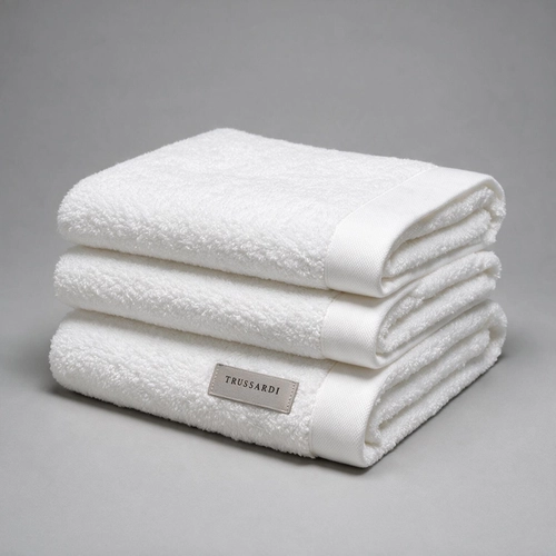 TOALHA ATENA TRUSSARDI BRANCO BANHAO BRANCO