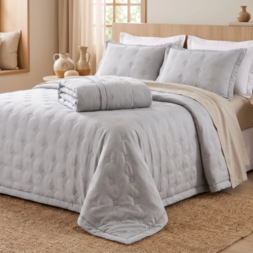 COLCHA DIAMOND ALTENBURG PROVENCAL CINZA PROVENCAL KING