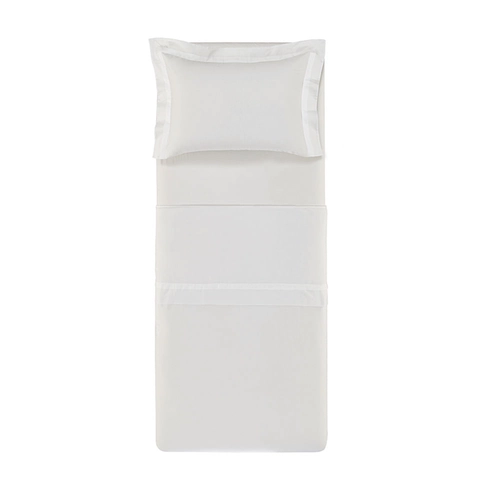 JOGO DE CAMA VERCELLI TRUSSARDI BRANCO SOLTEIRO