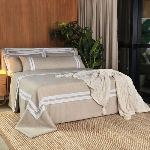 JOGO DE CAMA GALERIA ALTENBURG INSTI BEGE INSTINTO KING