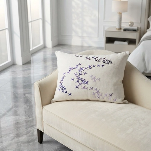 ALMOFADA LINHO REVOADA ANGELA MASSONI ROXO 40X60 ROXO
