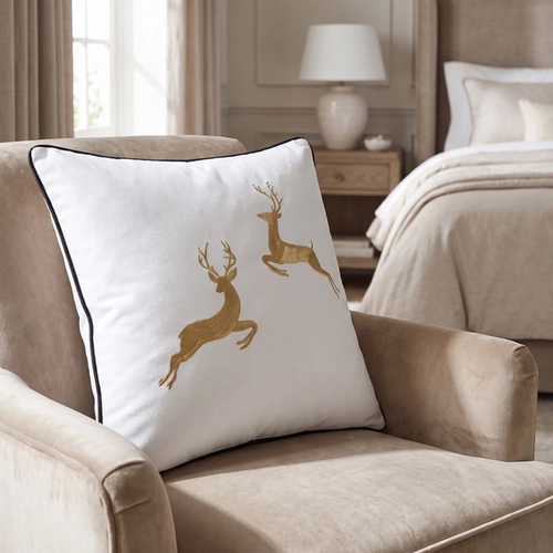 ALMOFADA RENNA TRUSSARDI BRANCO 45X45