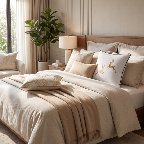 ALMOFADA RENNA TRUSSARDI BRANCO 45X45