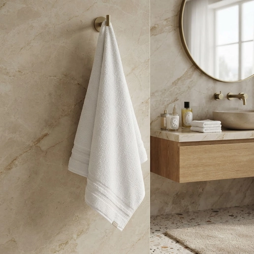 TOALHA UNIKA KARSTEN BRANCO BANHAO