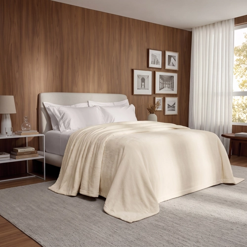 COBERTOR STELVIO TRUSSARDI NATURAL NATURAL KING NATURAL