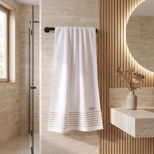 TOALHA PALLADIO BRANCO/LEGNO ROSTO
