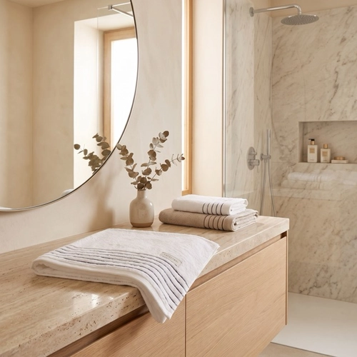 TOALHA PALLADIO BRANCO/GRANEL ROSTO
