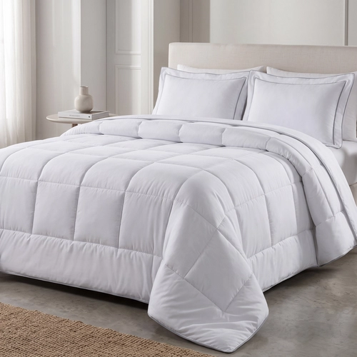 EDREDOM TOQUE DE PETALAS KACYUMARA BRANCO SUPER KING BRANCO