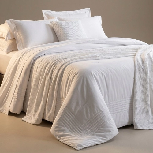 JOGO DE CAMA SILKEN BAMBOO SULTAN 400 FIOS BRANCO CASAL