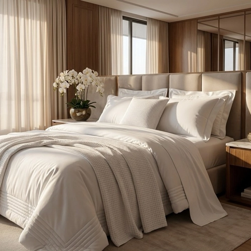 JOGO DE CAMA SILKEN BAMBOO SULTAN 400 FIOS BRANCO SOLTEIRO