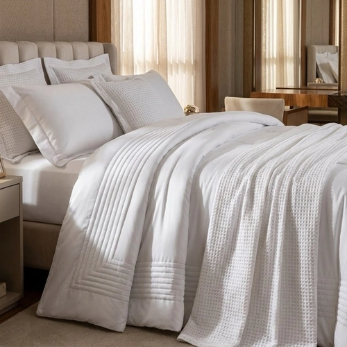 JOGO DE CAMA SILKEN BAMBOO SULTAN 400 FIOS BRANCO SOLTEIRO