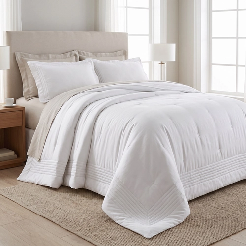 JOGO DE EDREDOM SUMMER COMFORTER LUMEN SULTAN 300 FIOS BRANCO KING BRANCO