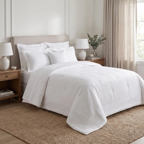 JOGO DE EDREDOM SUMMER COMFORTER LUMEN SULTAN 300 FIOS BRANCO KING