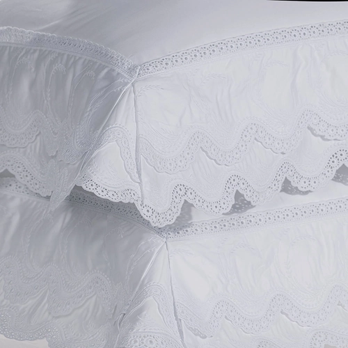 ALMOFADA ROMANZA 300 FIOS TRUSSARDI BRANCO/BRANCO 30X40