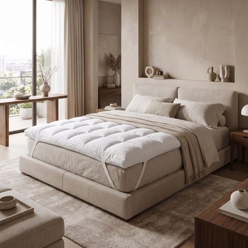 PILLOW TOP FIBRA SILICONIZADA PLUMASUL BRANCO -