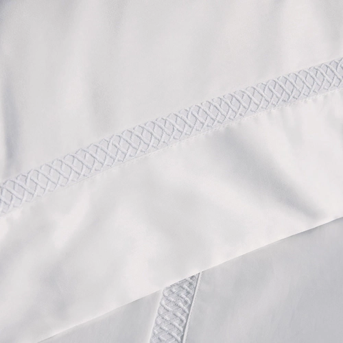 SUPER FRONHA DELFINE 600 FIOS TRUSSARDI/B BRANCO/BRANCO 50X90