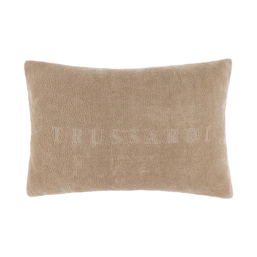 ALMOFADA FREZZANO 1000 FIOS BORDADO TRUSSARDI BRANCO/LEGNO -