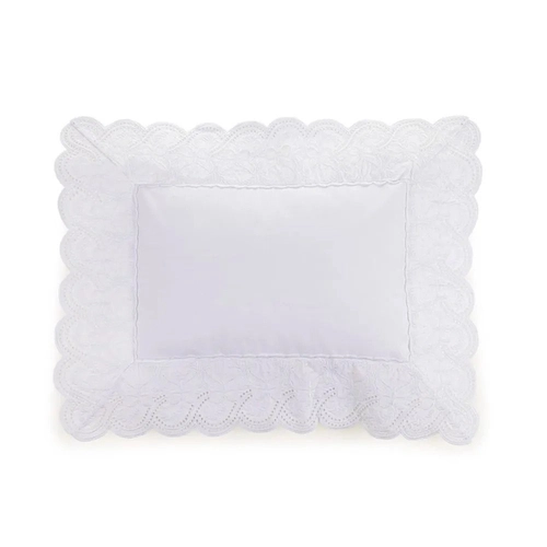 ALMOFADA FARFALLA BORDADO 200 FIOS TRUSSARDI/3 BRANCO/BRANCO -