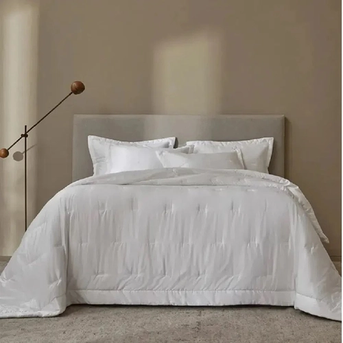 JOGO DE COLCHA CORRICELLA 600 FIOS TRUSSARDI BRANCO/BRANCO -