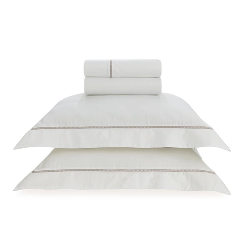 JOGO DE CAMA PORTELLO 300 FIOS TRUSSARDI/170 BRANCO/LEGNO -