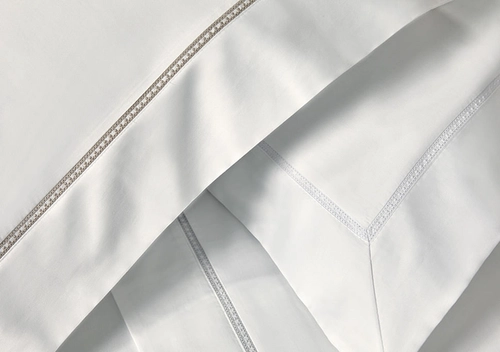 JOGO DE CAMA PORTELLO 300 FIOS TRUSSARDI/170 BRANCO/LEGNO - BRANCO/LEGNO