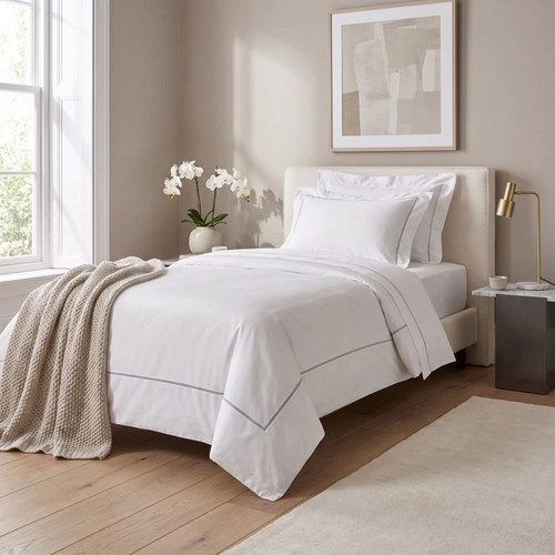 JOGO DE CAMA PORTELLO 300 FIOS TRUSSARDI/170 BRANCO/LEGNO -