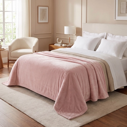 COBERTOR PIEMONTESI TRUSSARDI ROSA PERLA KING