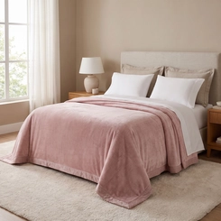 COBERTOR PIEMONTESI TRUSSARDI ROSA PERLA KING