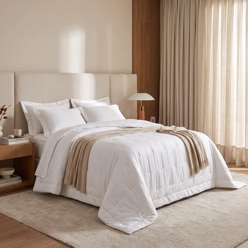 JOGO COLCHA NICELLI TRUSSARDI BRANCO KING