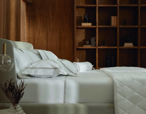 JOGO CAMA MIRTINA TRUSSARDI BRANCO/LEGNO QUEEN