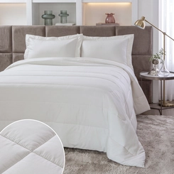 JOGO DE COLCHA CONFORT MONTEZ KACYUMARA OFF WHITE SOLTEIRO OFF WHITE