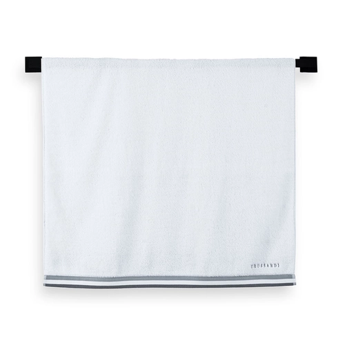TOALHA BANHO MONTELLO/8 BRANCO/CINZA BANHO