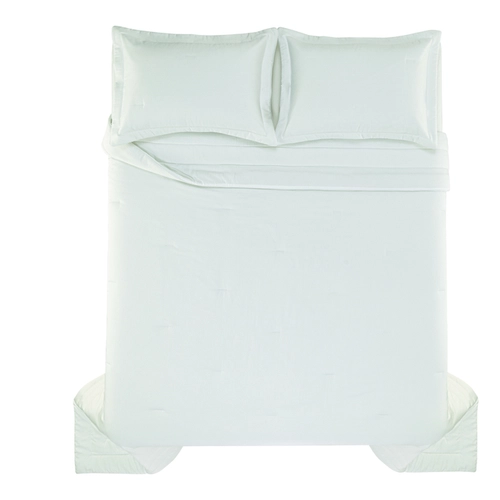 JOGO DE COLCHA DANTE TRUSSARDI BRANCO QUEEN